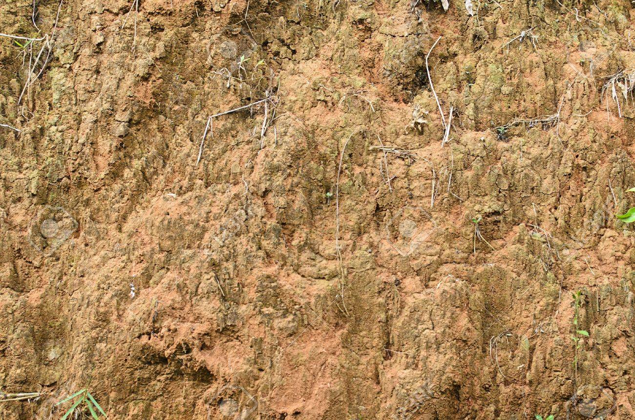 土の表面の壁のテクスチャ の写真素材 画像素材 Image