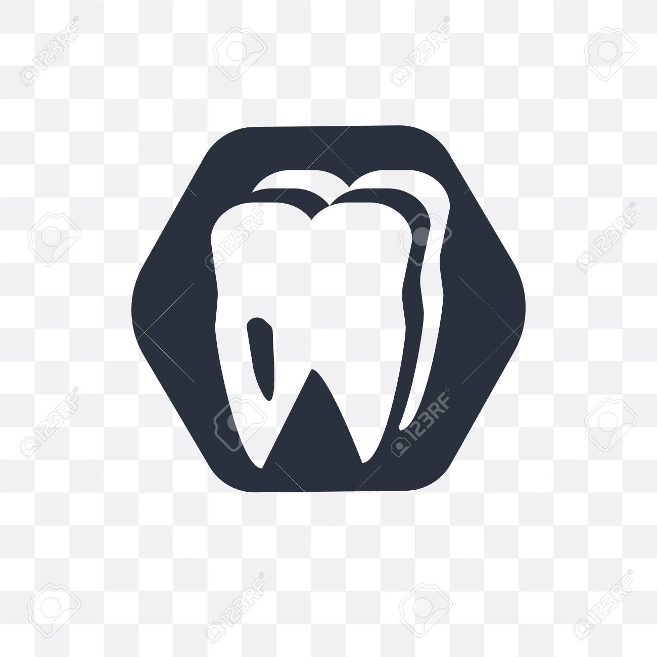 Teeth Vector Icon Isolated On Transparent Background Teeth Logo