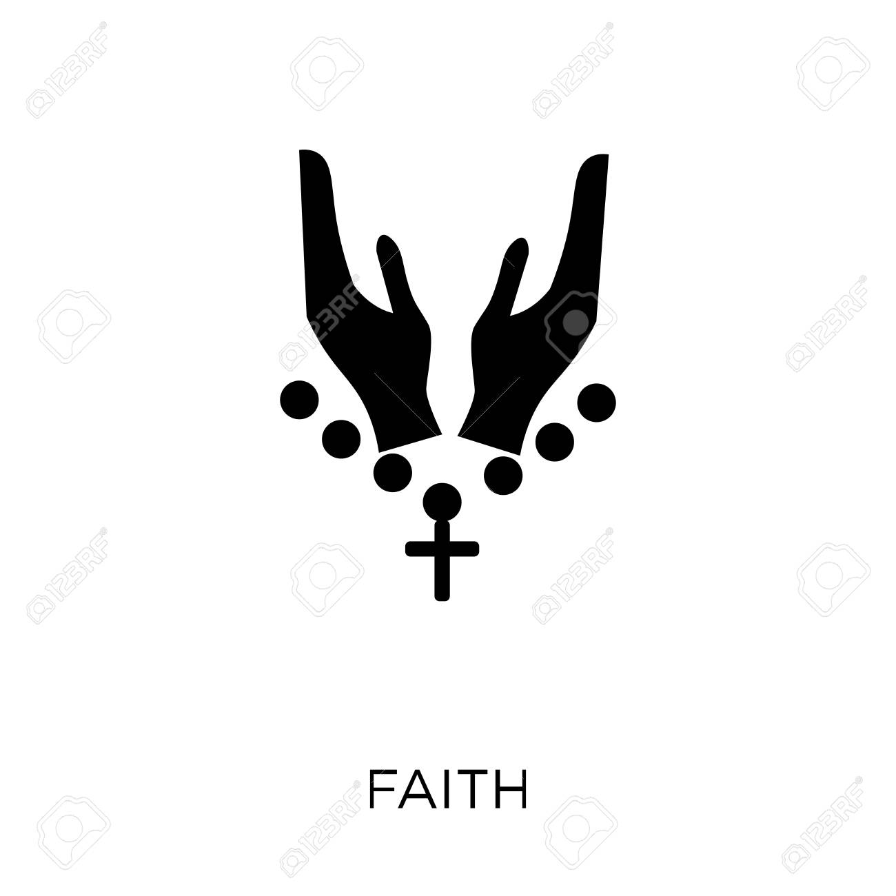 Faith Icon. Faith Symbol Design From Religion Collection. Simple Element  Vector Illustration On White Background. Royalty Free SVG, Cliparts,  Vectors, And Stock Illustration. Image 111626496.