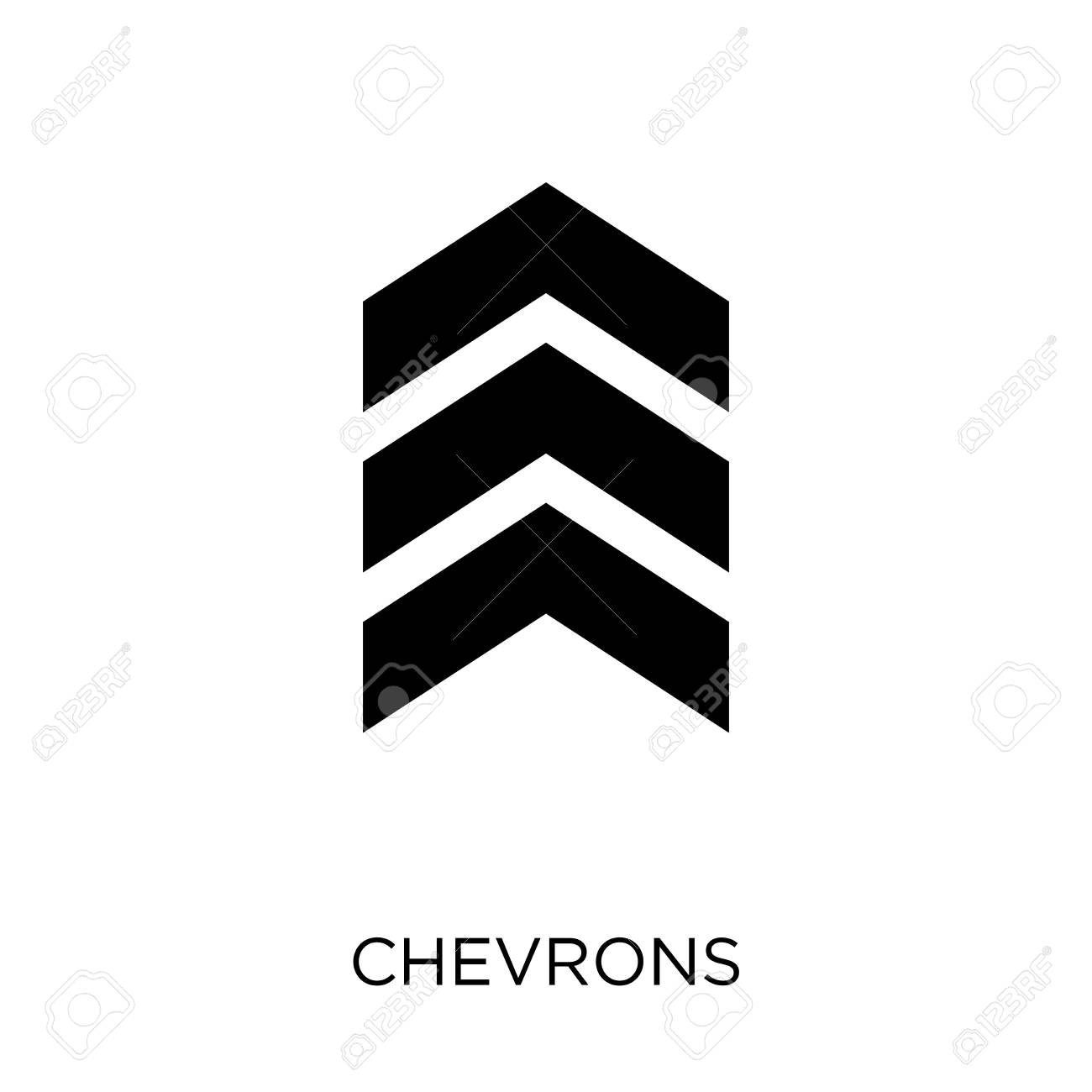 Chevrons Icon Chevrons Symbol Design From Army Collection Royalty Free Cliparts Vectors And Stock Illustration Image