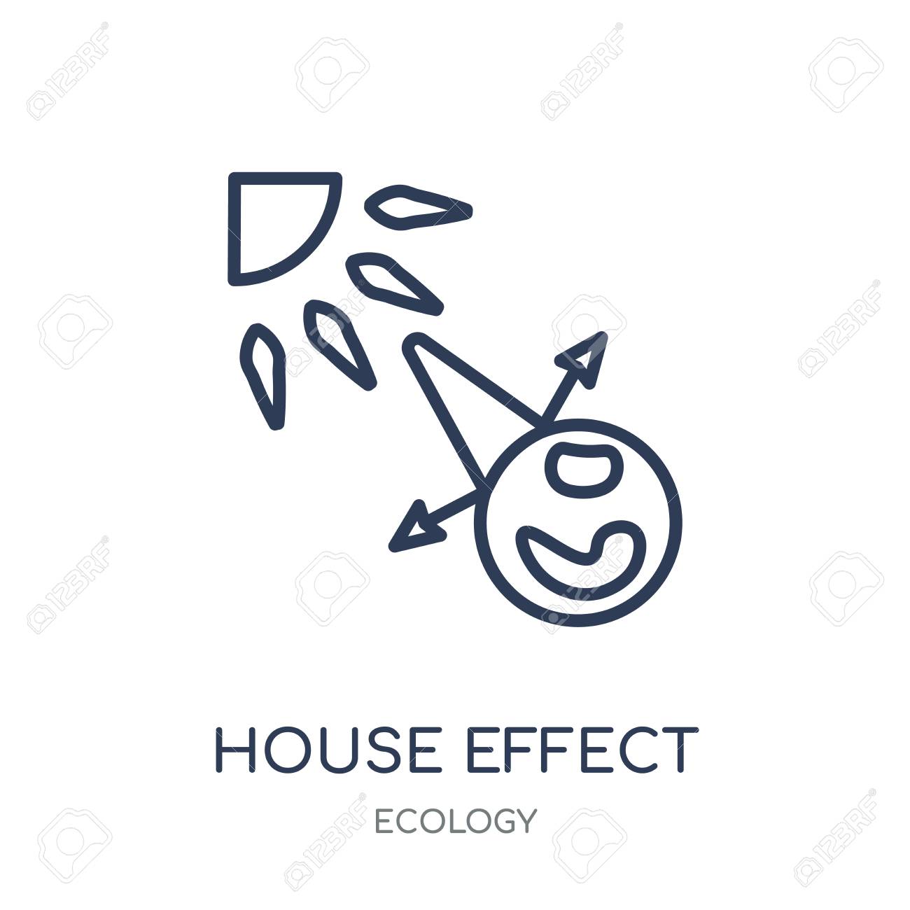 Greenhouse Effect Icon Greenhouse Effect Linear Symbol Design From Ecology Collection Simple Outline Element Vector Illustration On White Background Royalty Free Cliparts Vectors And Stock Illustration Image
