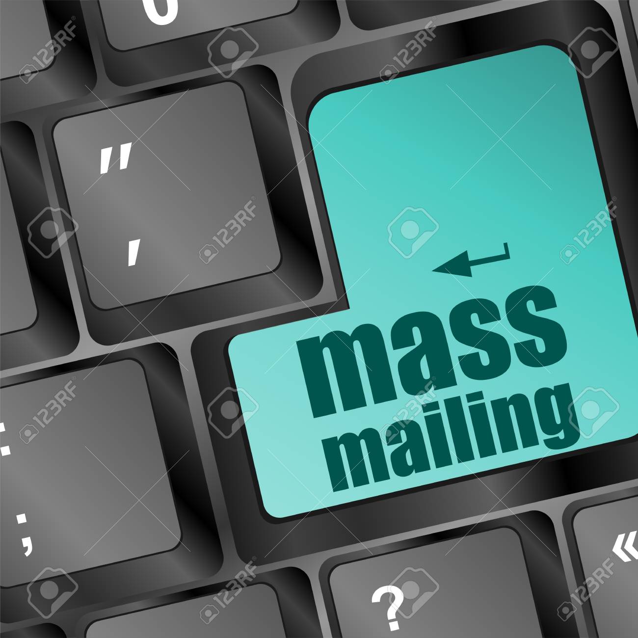 mass mailing keyboard computer pc button stock photo picture and mass mailing