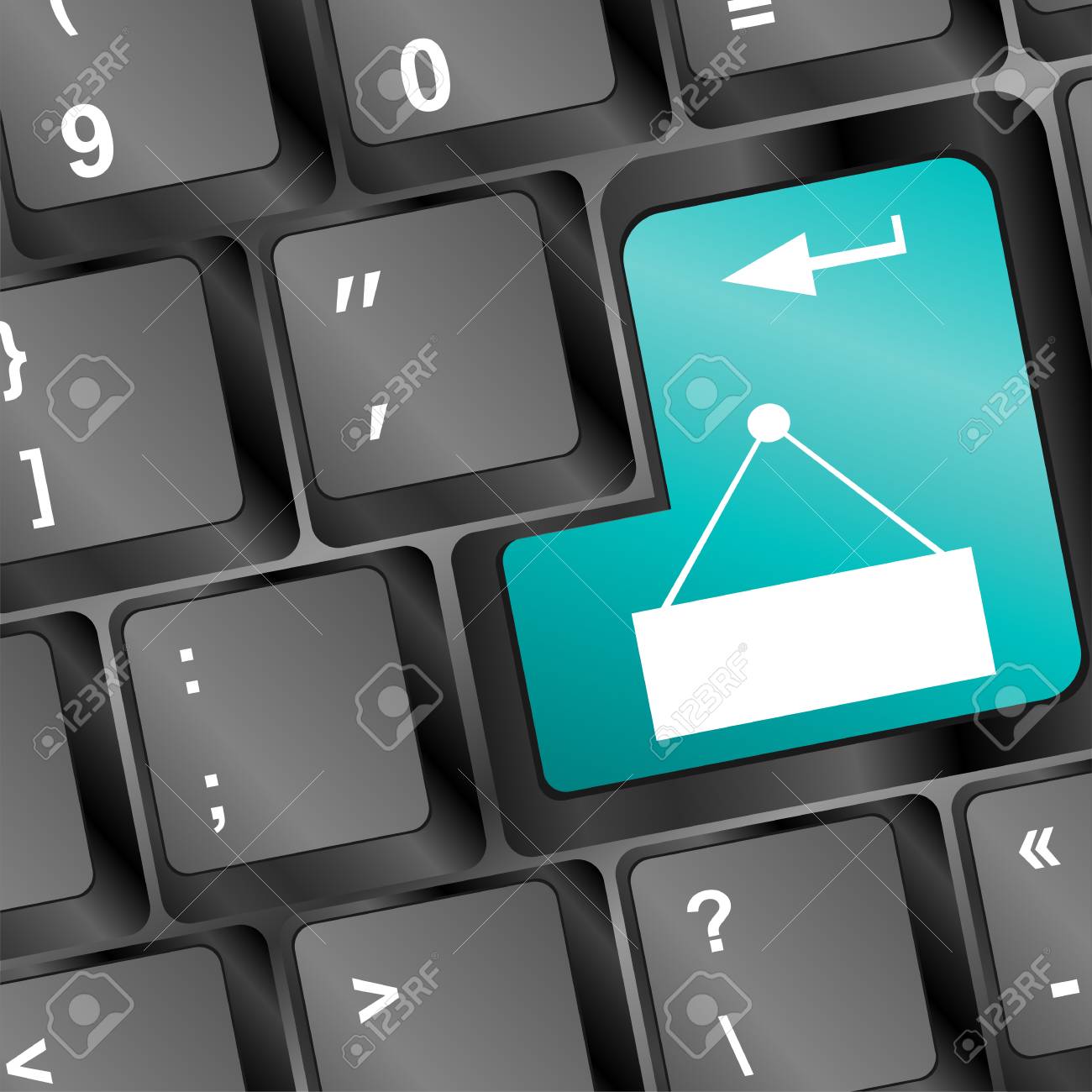 Keyboard With Blank Space On Standard Keyboard Cloud Computing Concept Stock Photo Picture And Royalty Free Image Image