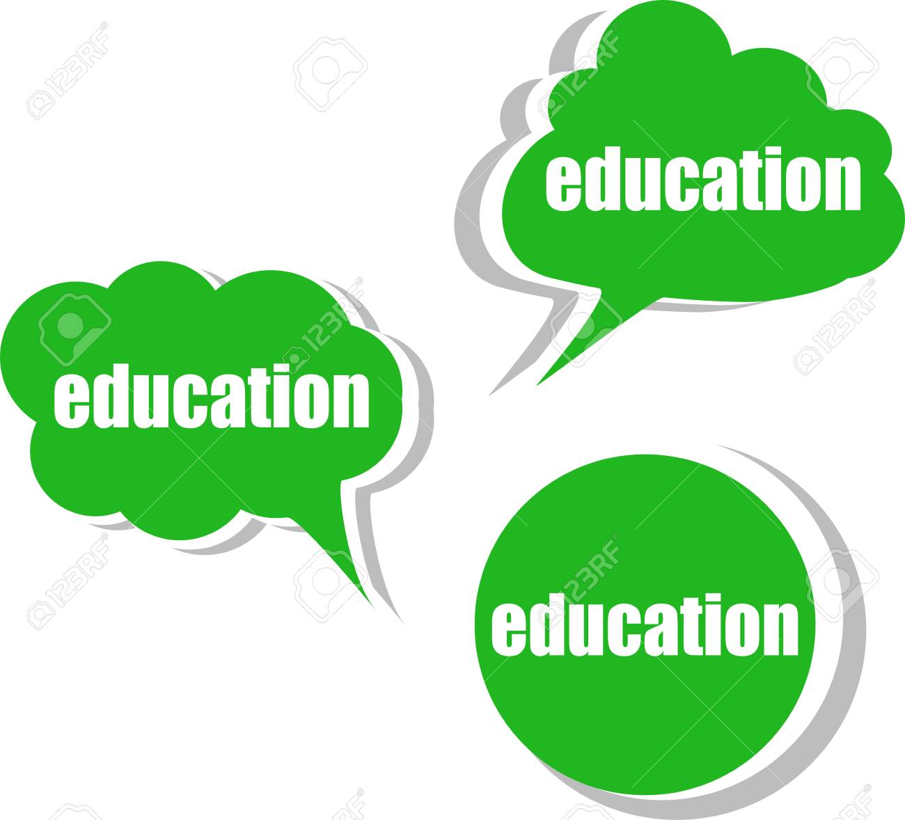 education set of stickers