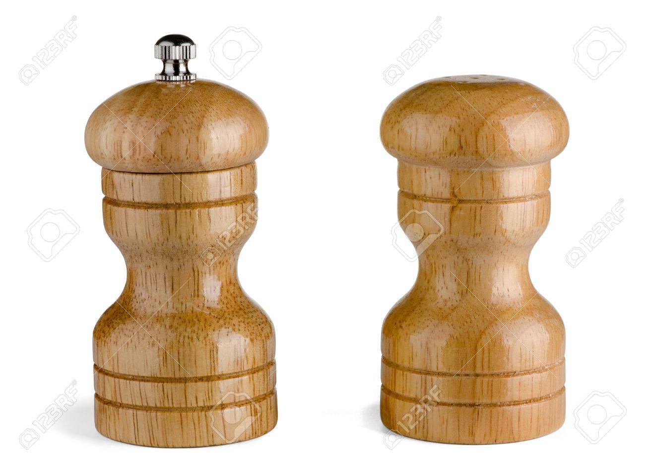 Wood Pepper Mill And Salt Shaker Isolated On White Stock Photo - Wood Pepper Mill And Salt Shaker Isolated On White Stock Photo wood pepper mill and salt shaker isolated on white stock photo - wood pepper mill and salt shaker isolated on white stock photo