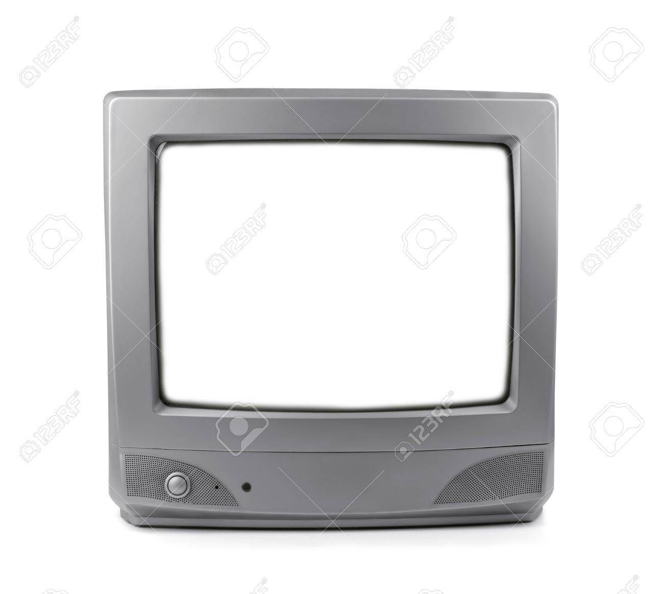 old crt tv with