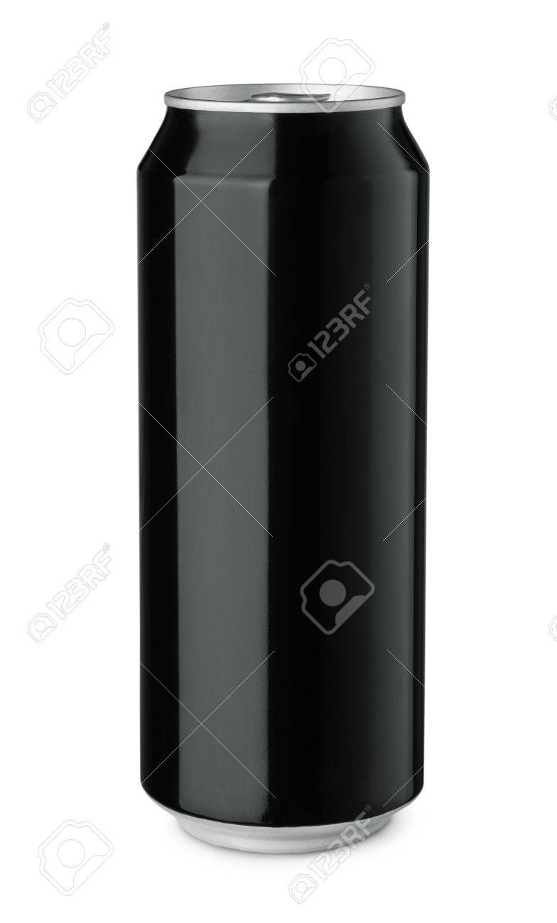 黒い飲み物できます上分離ホワイト の写真素材 画像素材 Image