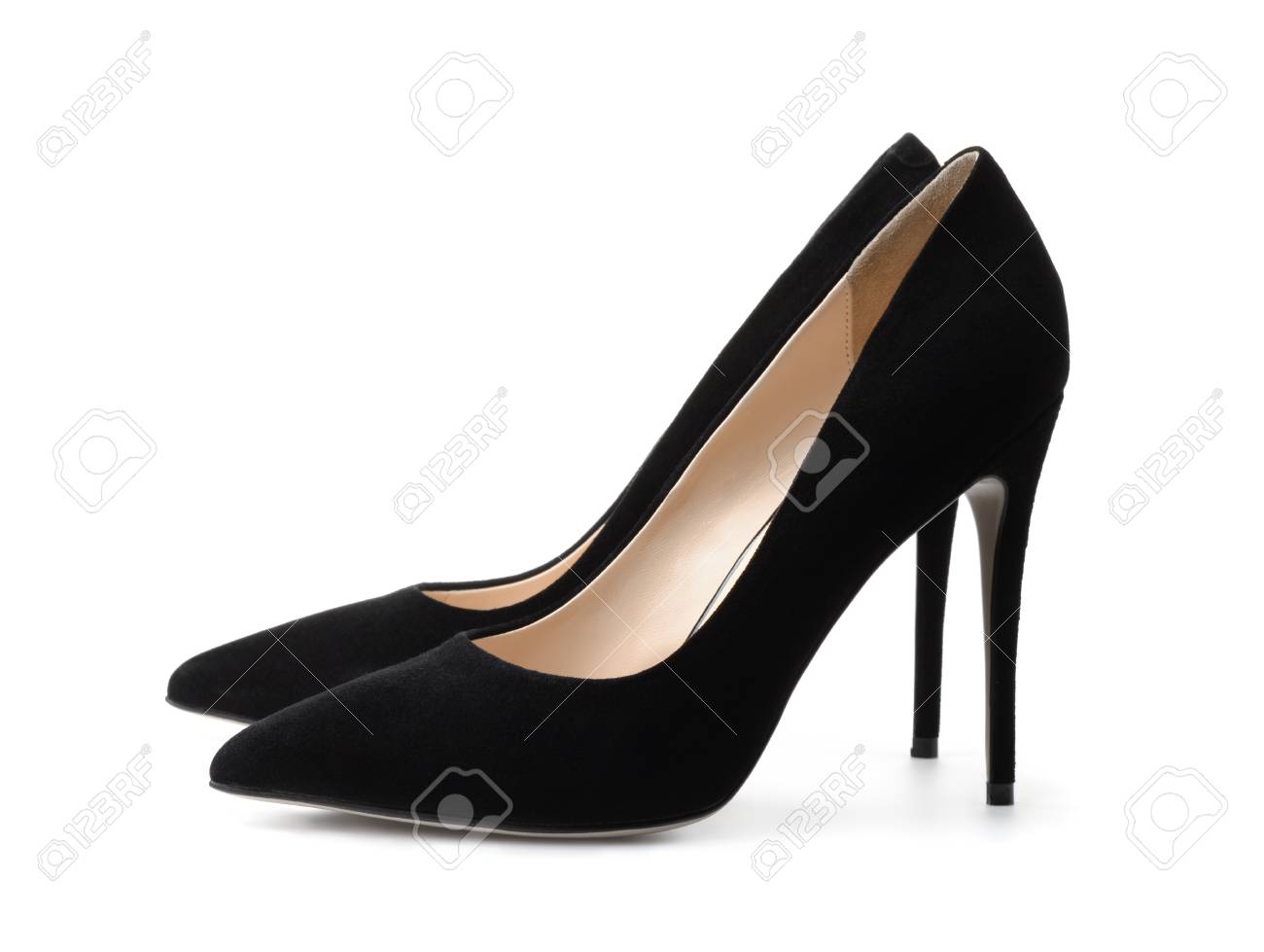 suede high heel shoes