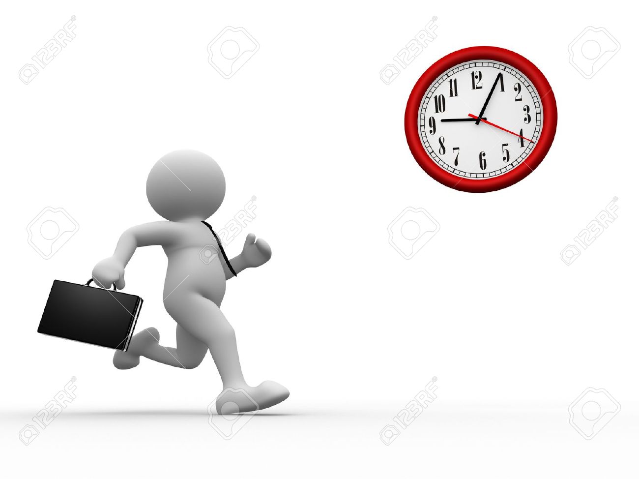 3d People Human Character, Person With Briefcase Run Time .. Stock - 1300x974 - jpeg People Running From Work