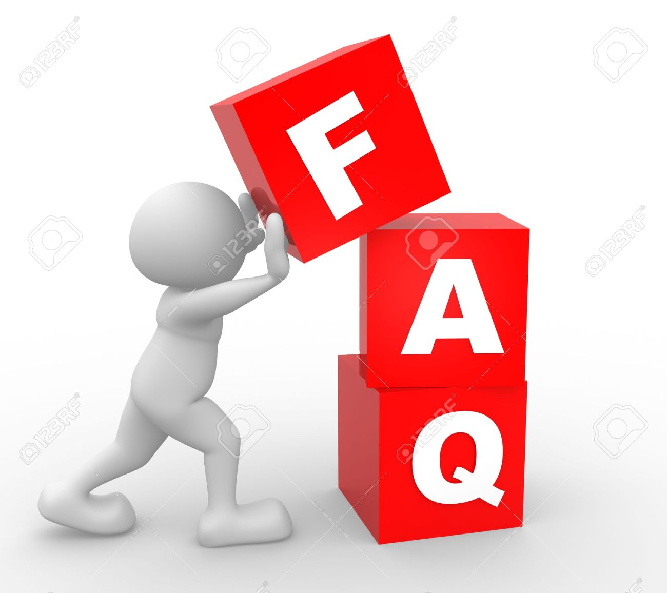 3d people man person and frequently asked questions faq concept
