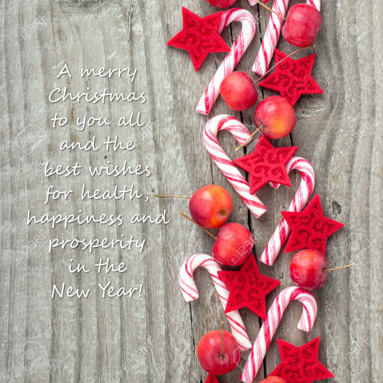 Carte De Noel Avec Des Cannes De Bonbon Anglais Et Pommes Banque D Images Et Photos Libres De Droits Image