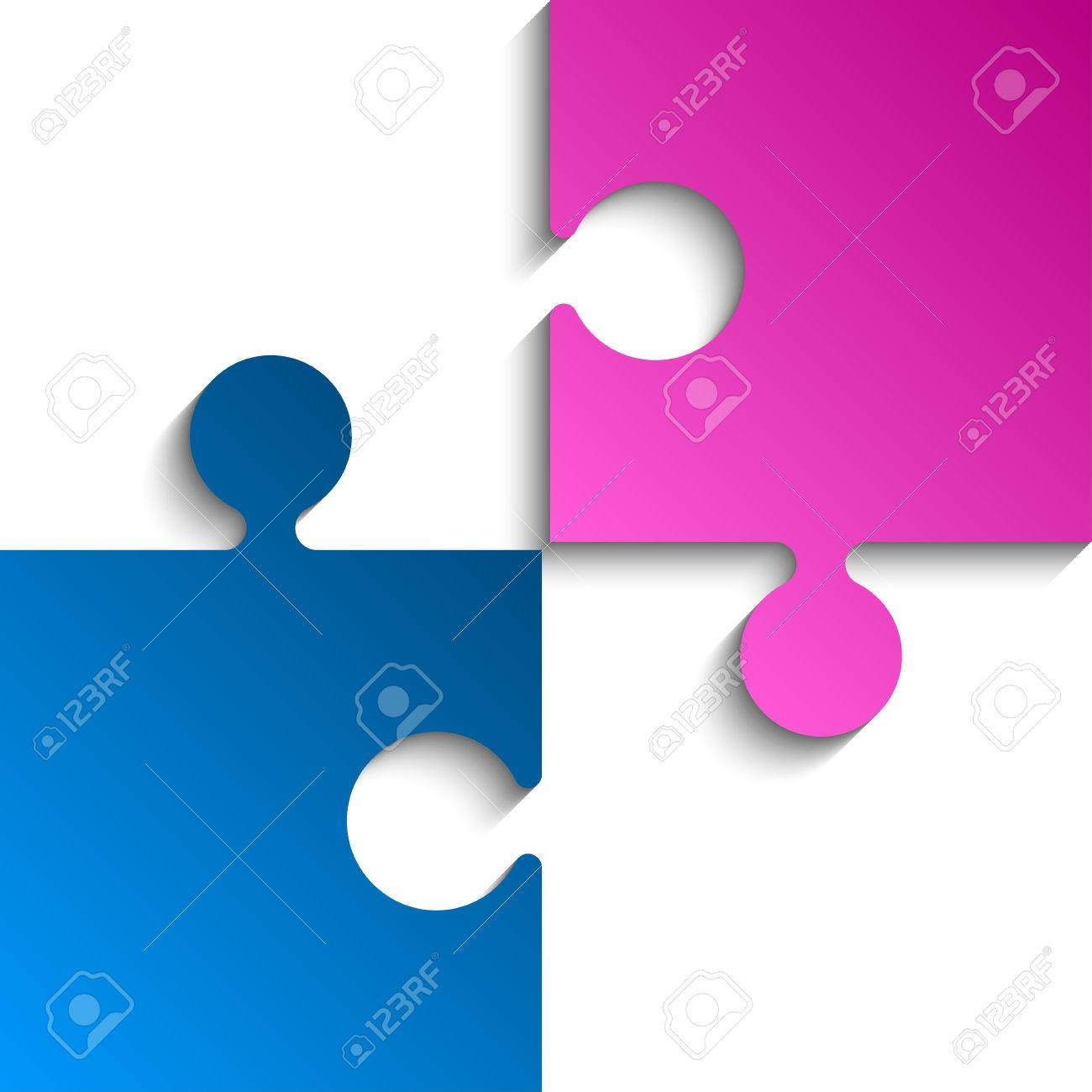 2 piezas de rompecabezas