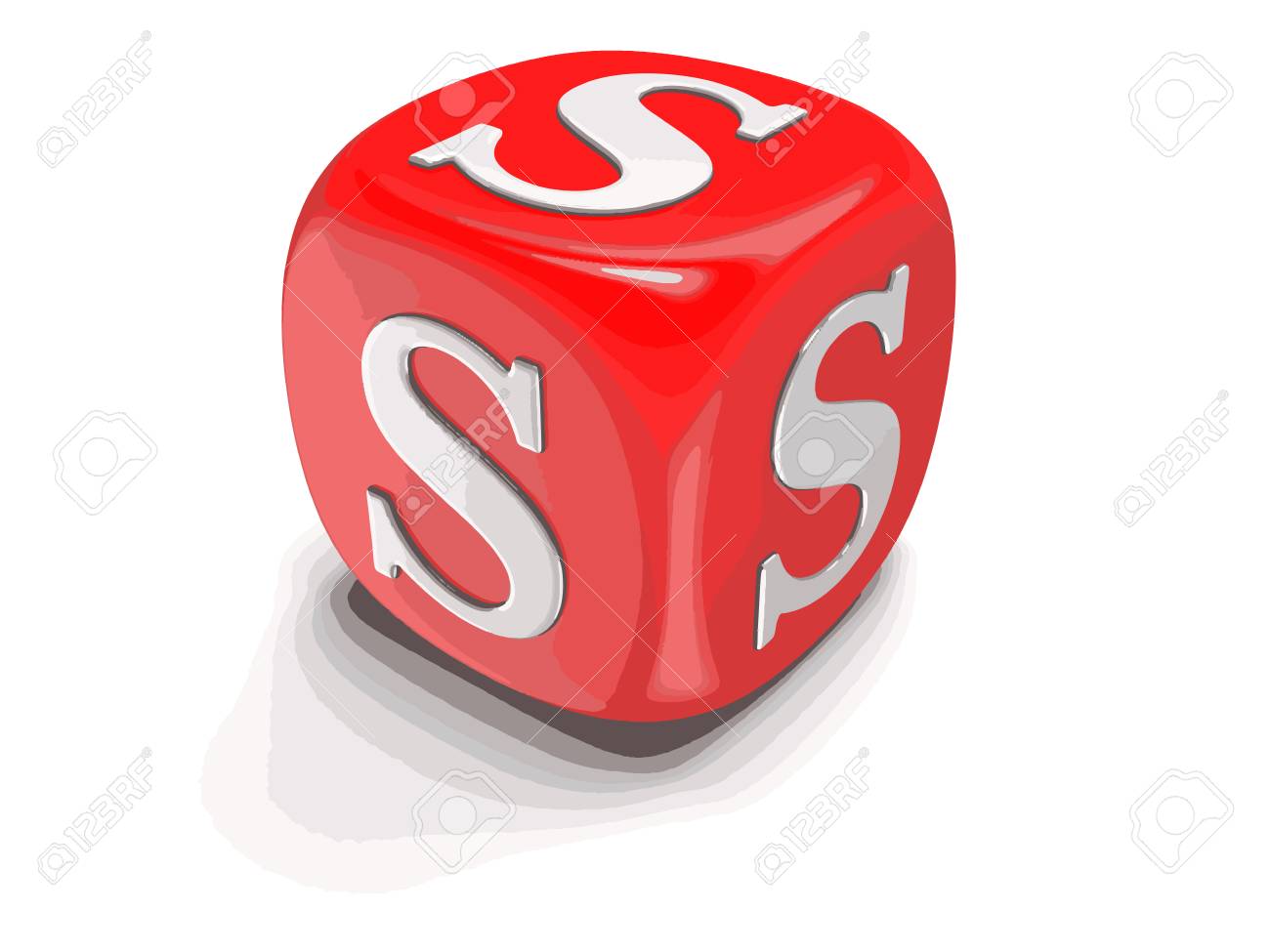 Dices With Letter S Image With Clipping Path Stock Vector 70525092 Dices With Letter S Image With Clipping Path Stock Vector 70525092
