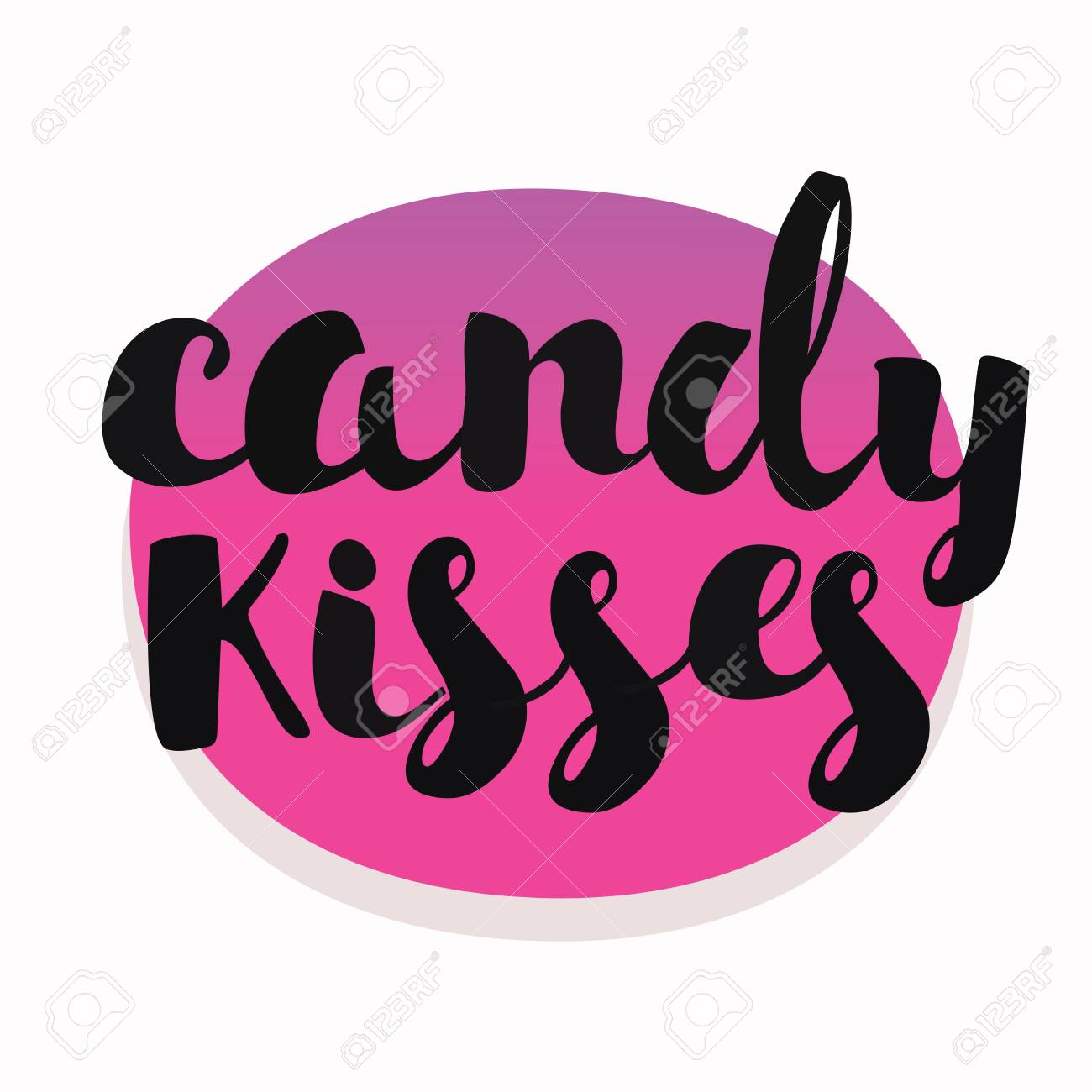 vector pink circle sticker