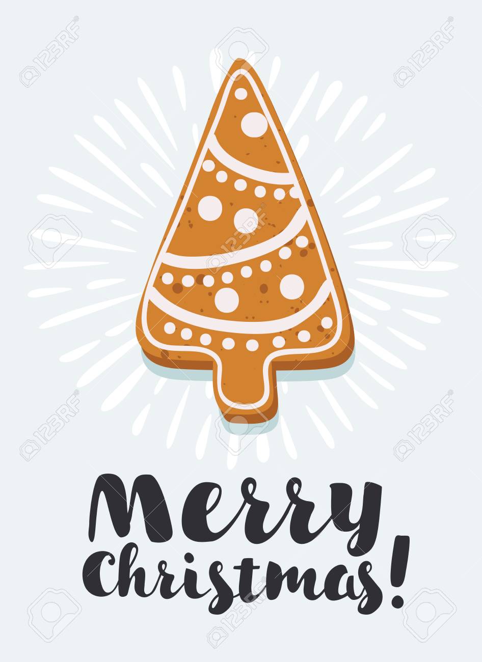 Vector Cartoon Illustration Of Gingerbread Cookies Christmas Royalty Free Cliparts Vectors And Stock Illustration Image 94223464