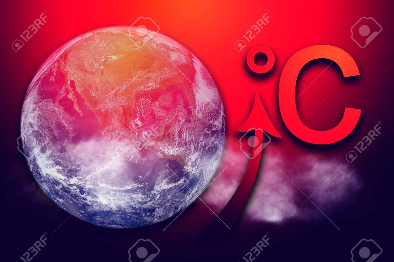 Concept About Global Warming Wallpaper With Earth And An Arrow Indicating The Rise Of Global Temperature Stock Photo Picture And Royalty Free Image Image 134888884