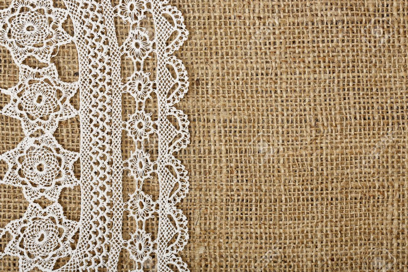 half covered burlap with