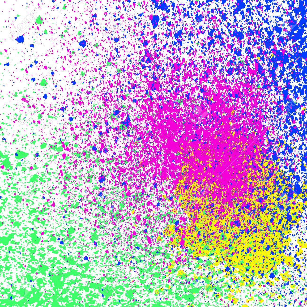 Colorful Acrylic Paint Splatter, Blob On White Background. Neon ... Colorful Acrylic Paint Splatter, Blob On White Background. Neon ...