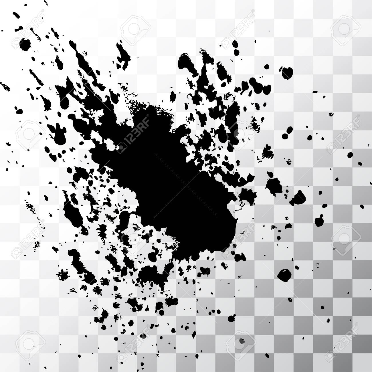 Black Ink Paint Explosion Splatter Artistic Cover Design Sketch Royalty Free Cliparts Vectors And Stock Illustration Image