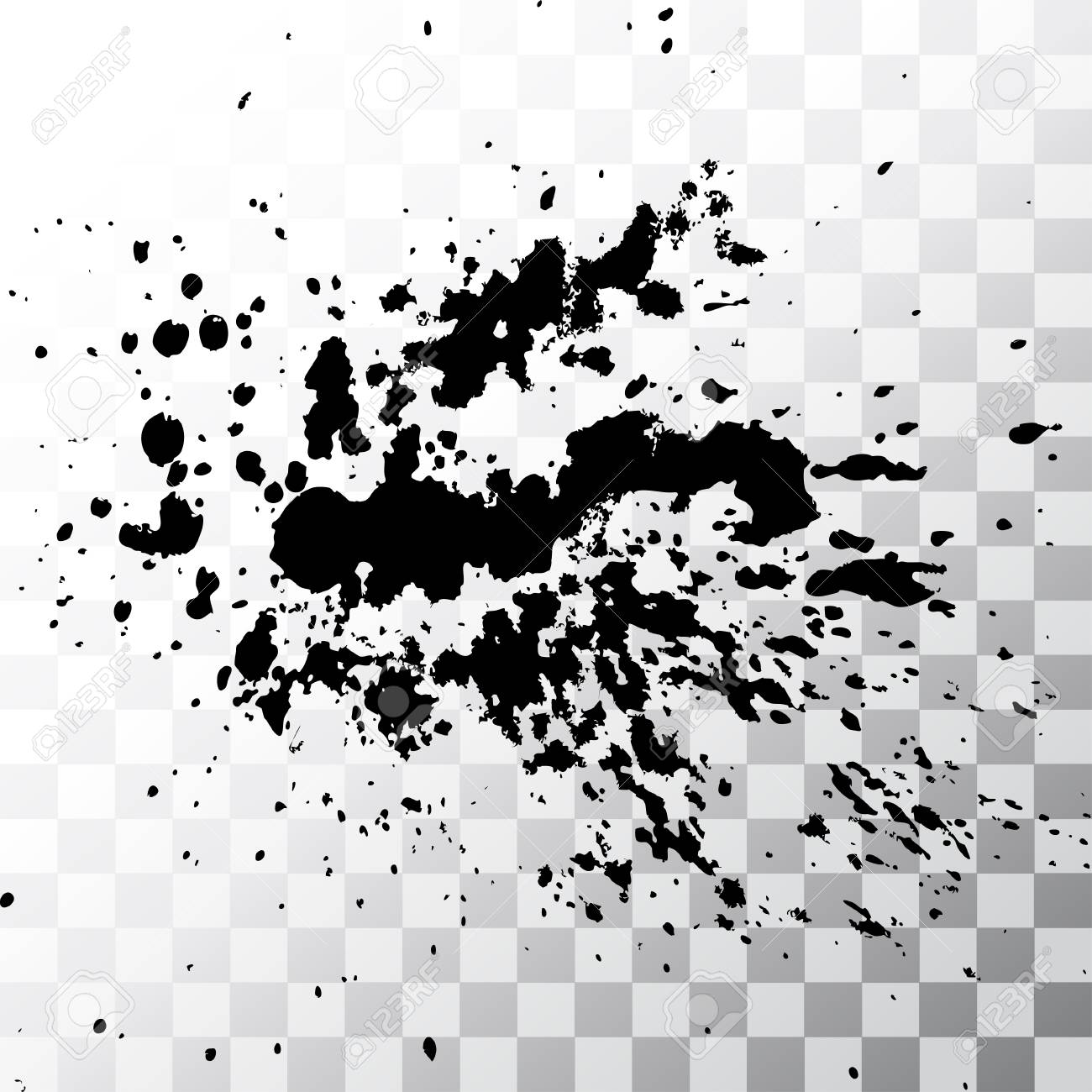 Paint Black Paint Splatter Transparent Png