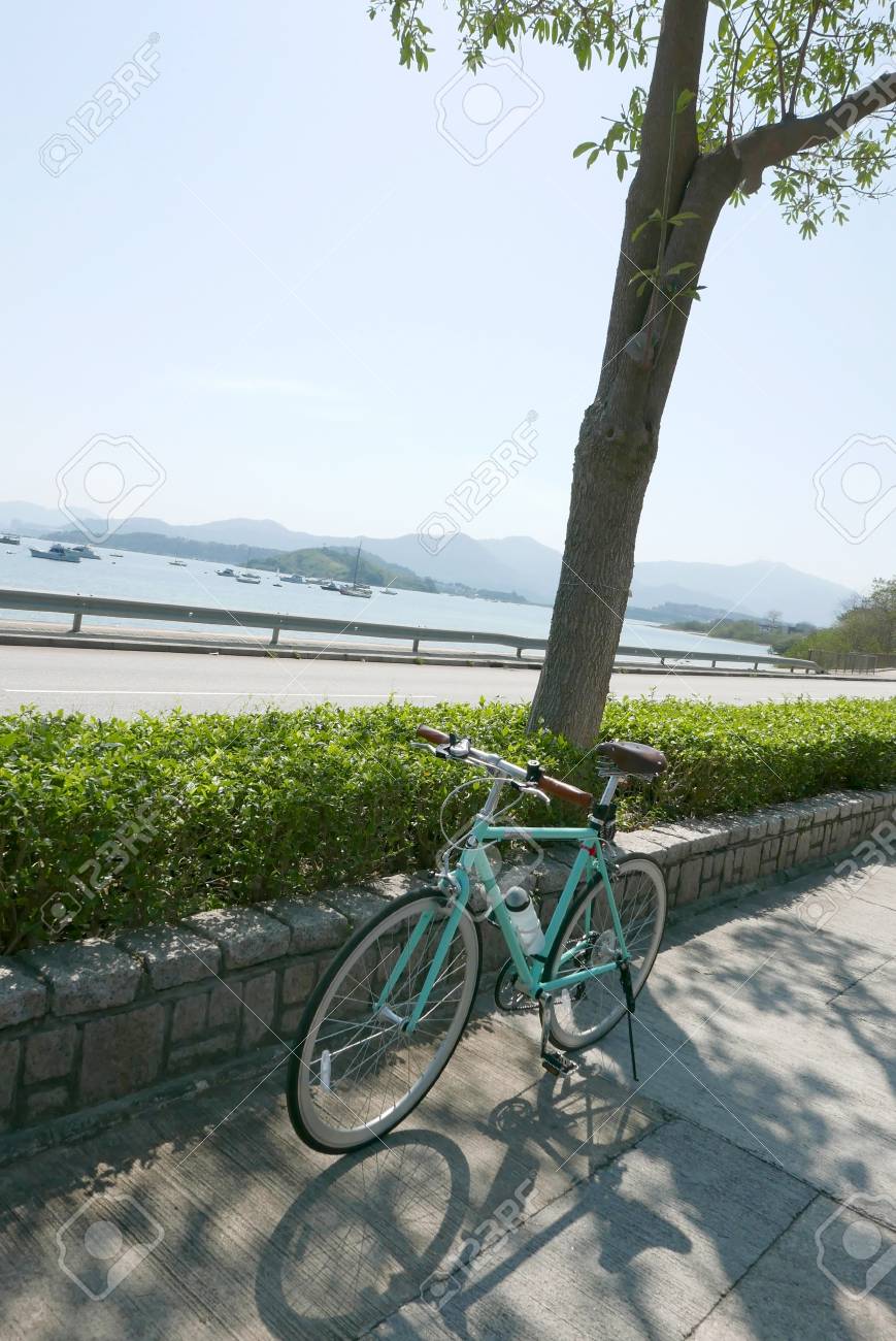 mint green bicycle