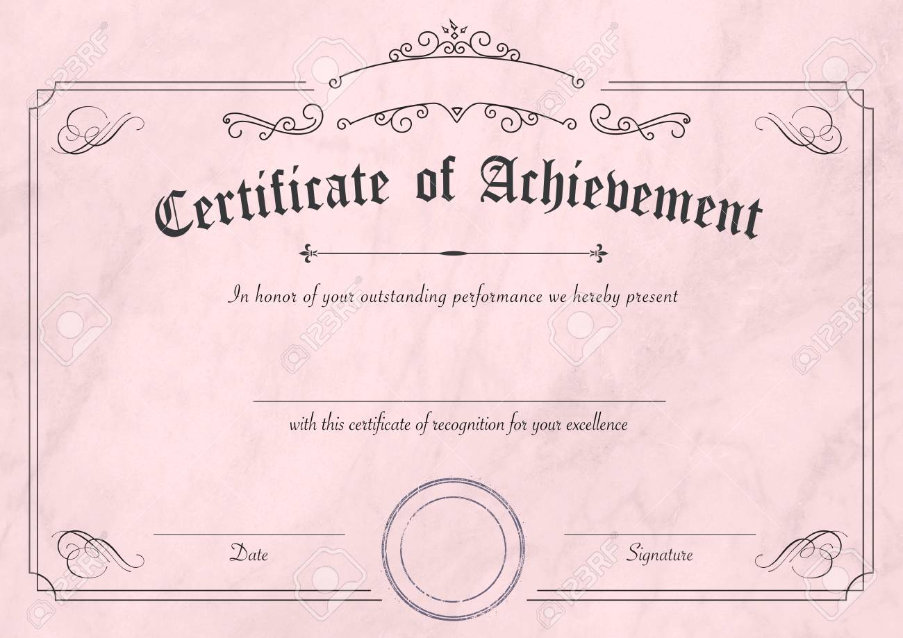 a3 international paper size classic and retro certificate of certificate paper template