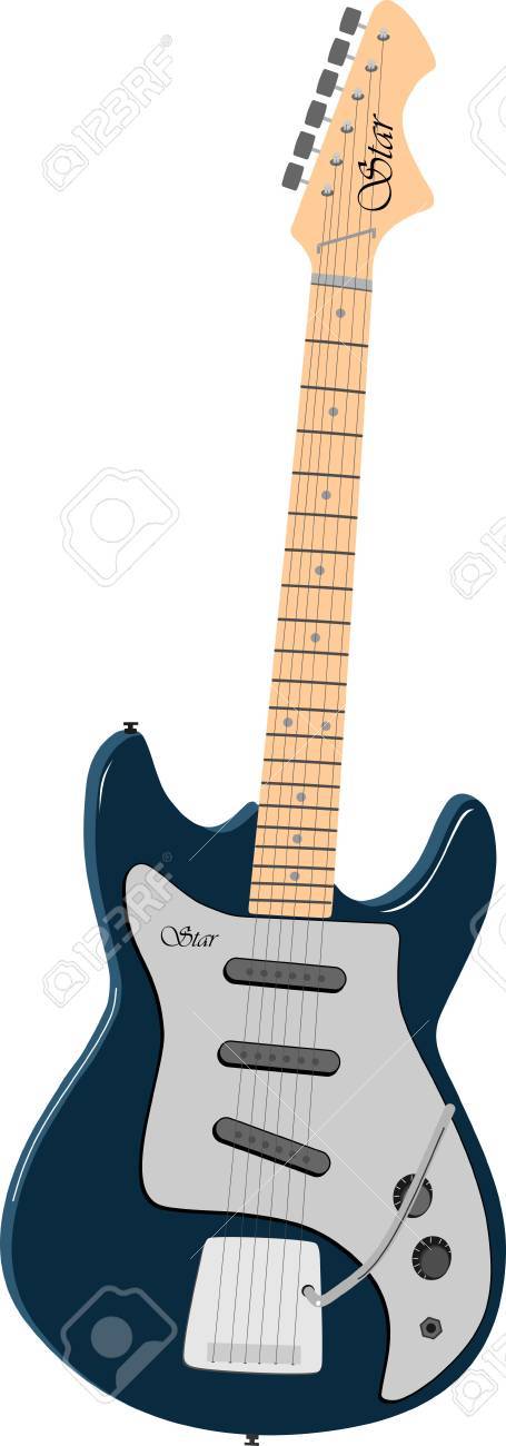Guitare Electrique Solo Clip Art Libres De Droits Vecteurs Et Illustration Image 37211013