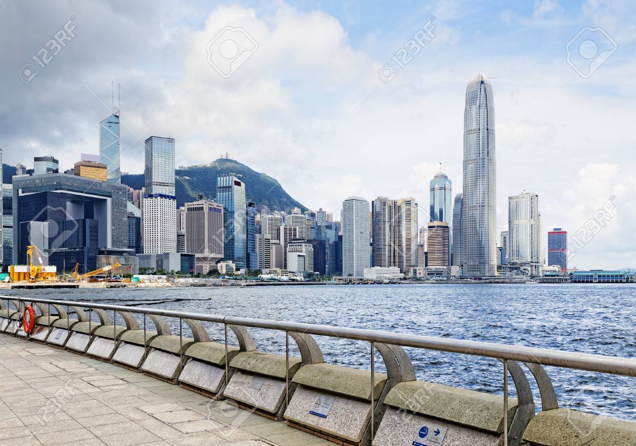 日香港ランドマークの場所 の写真素材 画像素材 Image