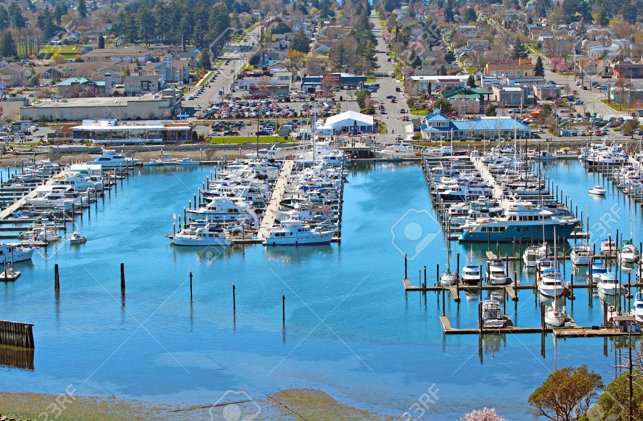 ワシントン州アナコルテス マリーナの美しい景色 の写真素材 画像素材 Image 1107