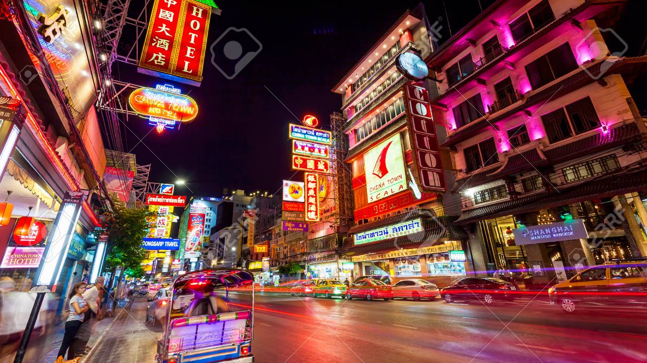 ヤワラー通りはタイ バンコクのチャイナタウンの夜 の写真素材 画像素材 Image ヤワラー通りはタイ バンコクのチャイナタウンの夜 の写真素材 画像素材 Image