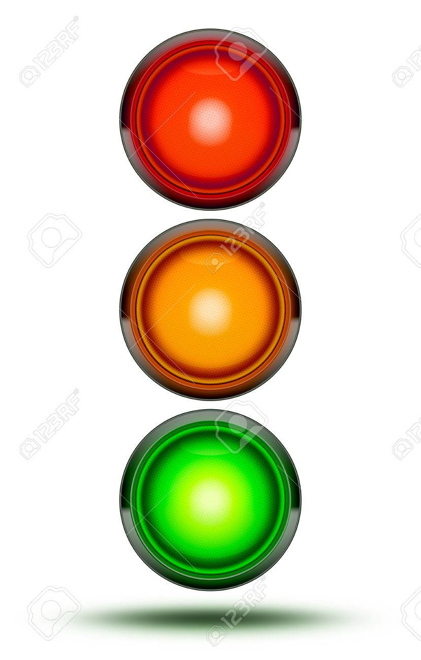 Die Ampeln Als Bei Fahrzeug Kreuzungen Oder Strassenkreuzungen