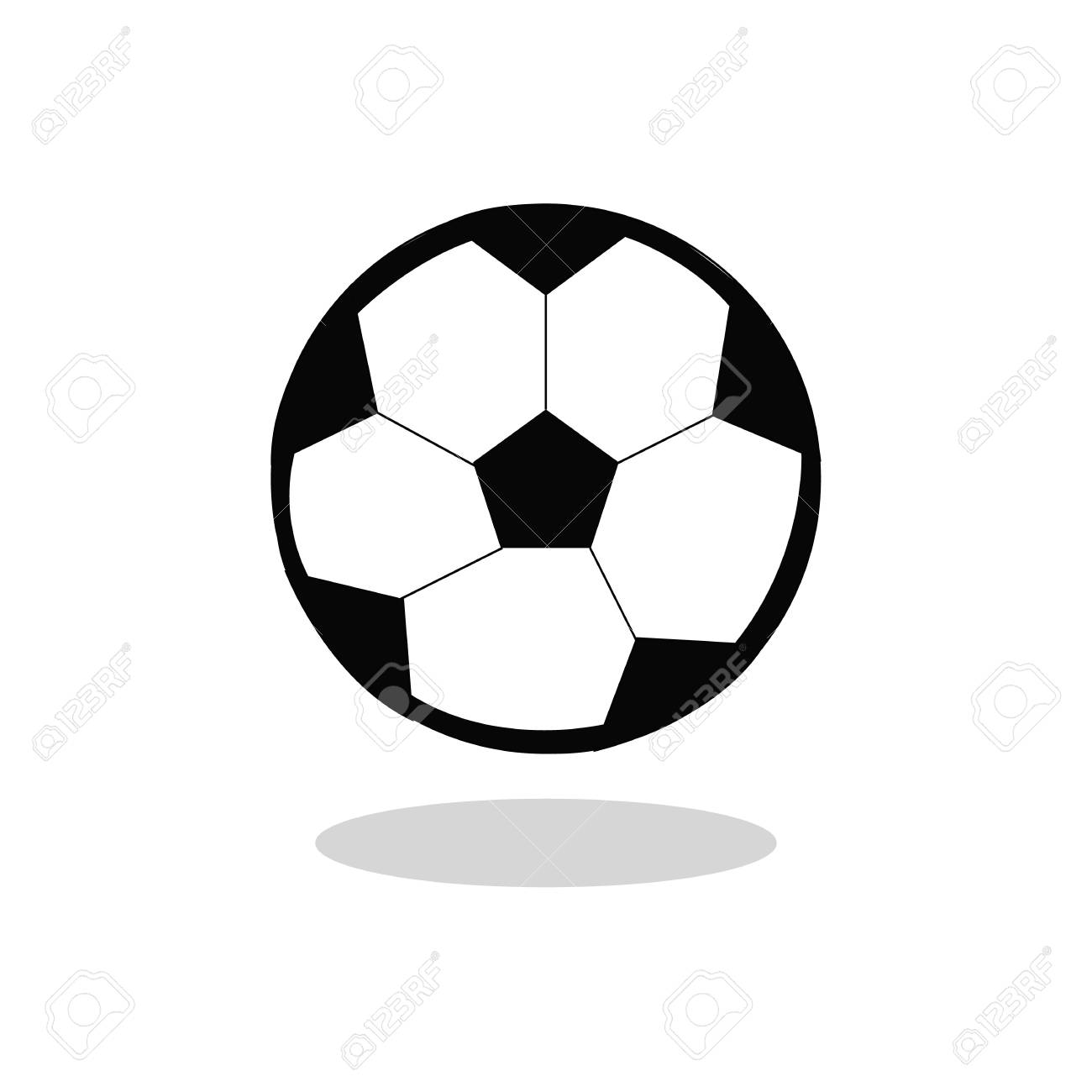 flat soccer ball