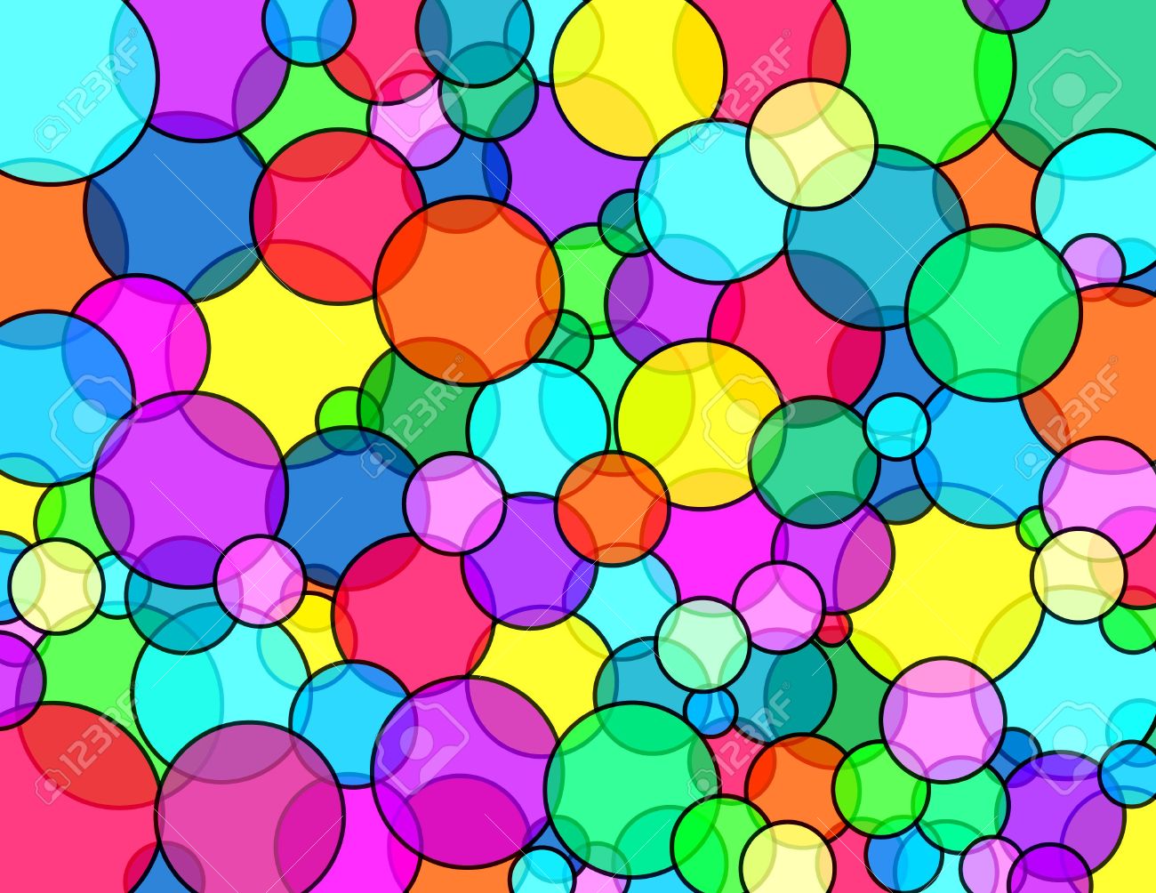 Bubbles Vivid Colors Pattern Stock Photo Picture And Royalty Free Image Image