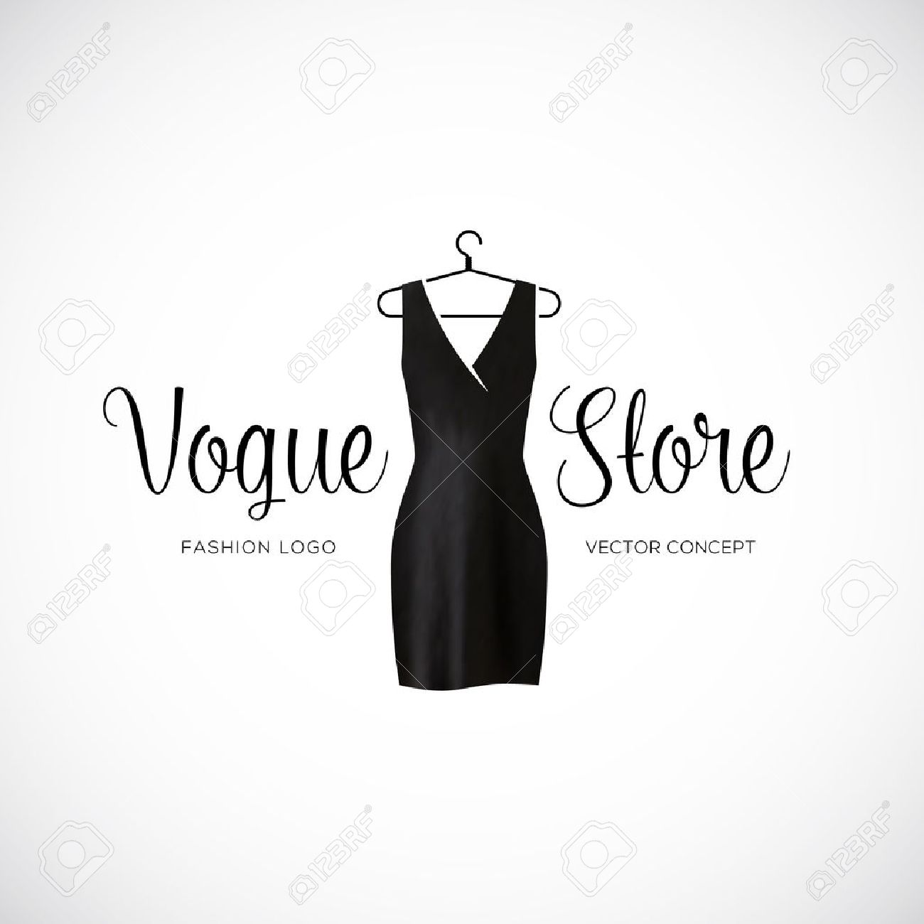 vogue black dress