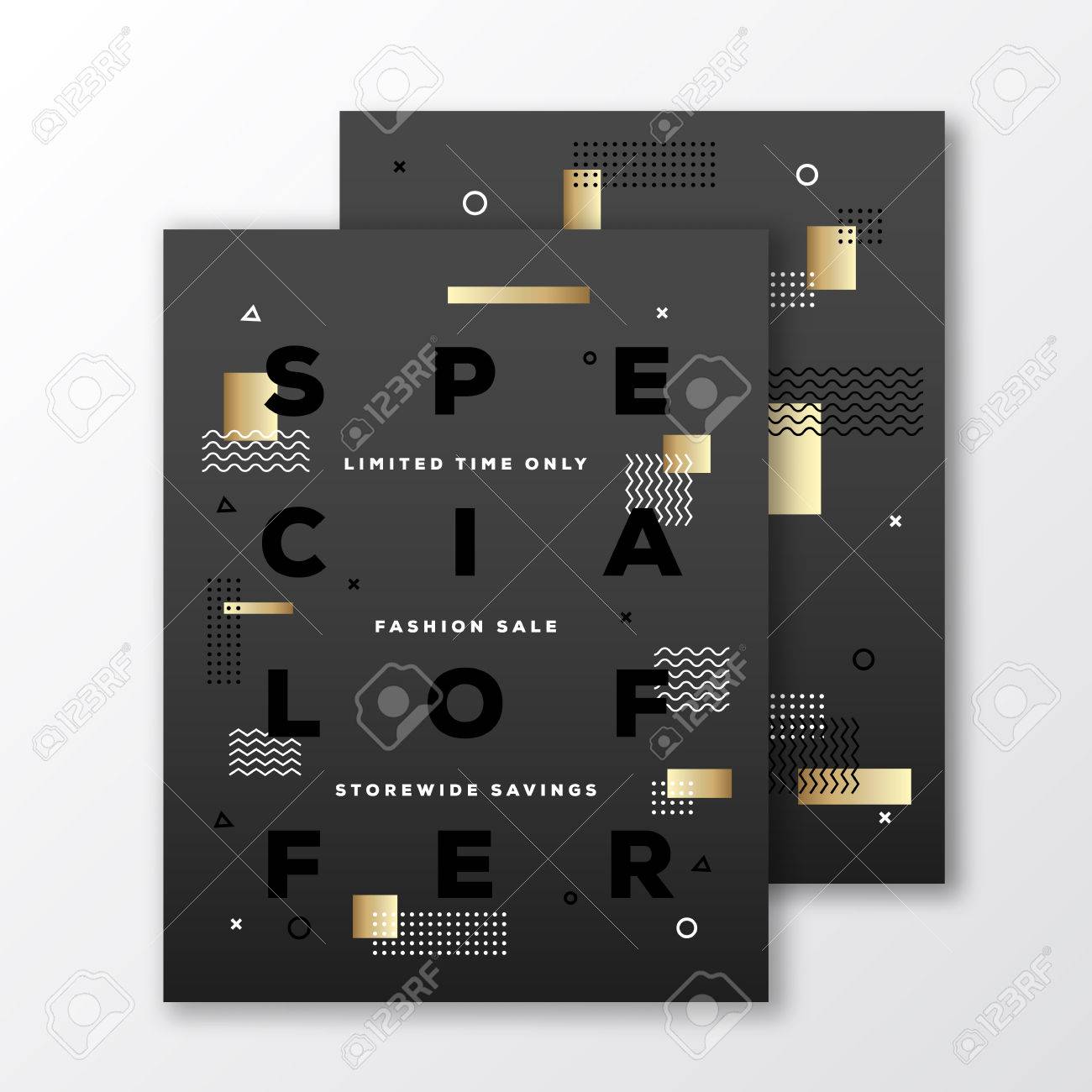 special offer fashion sale poster card or flyer template modern sale flyer template