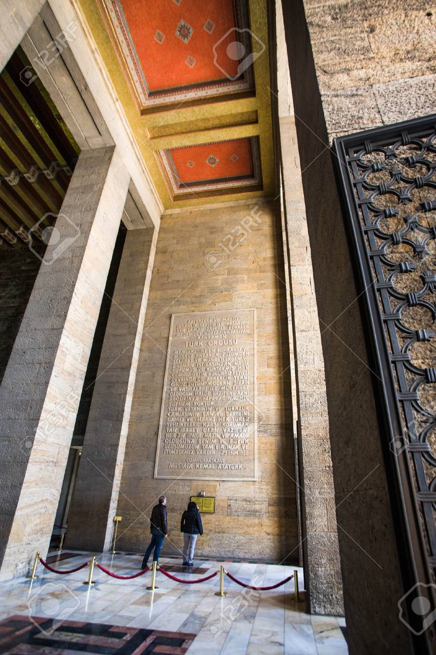 アンカラでトルコのリーダー ムスタファ ケマル アタチュルク廟 の写真素材 画像素材 Image