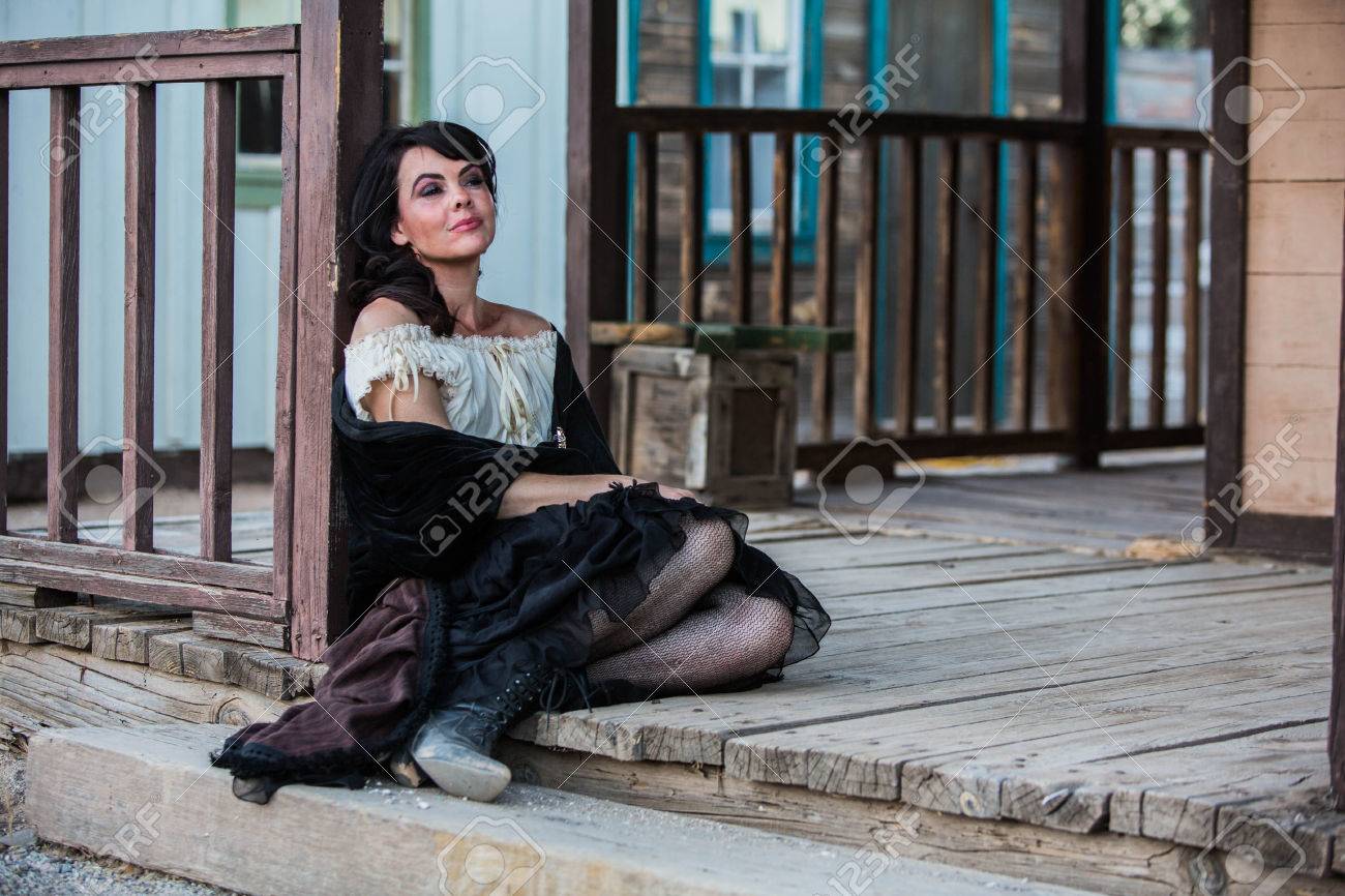 Portrait Of An Old West Saloon Girl Stock Photo, Picture And Royalty Free  Image. Image 30479533.