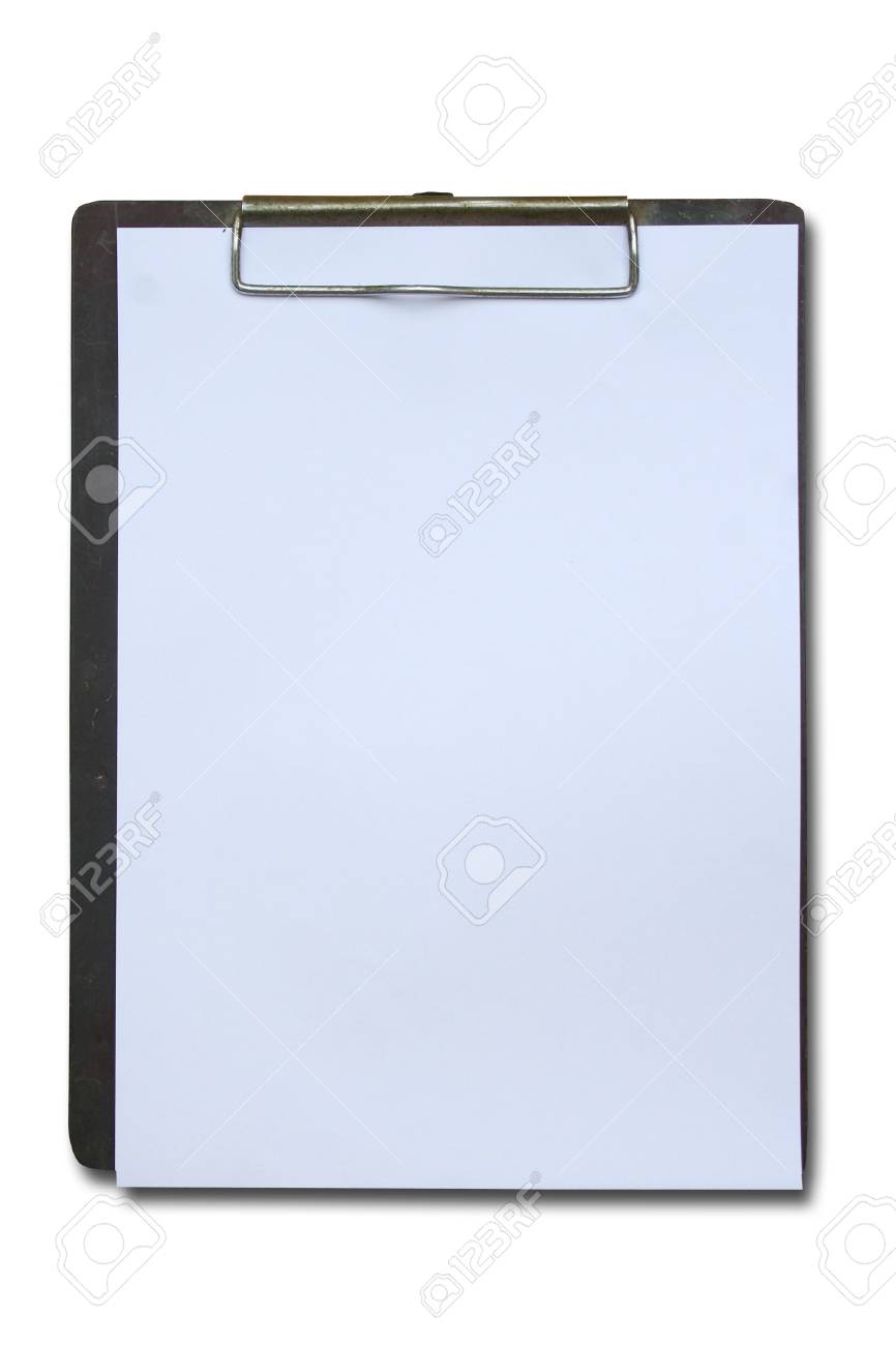 Old Clip Board With Paper Stock Photo Picture And Royalty Free Image Image