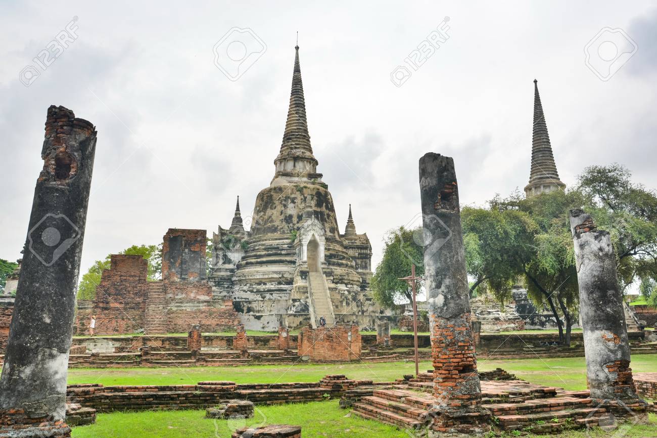 among the ruins of