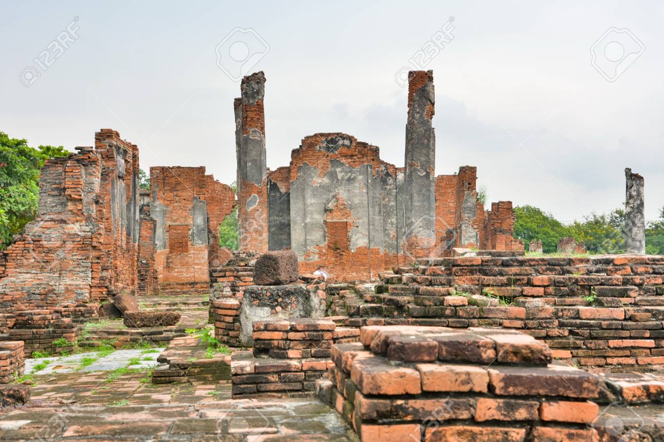 among the ruins of