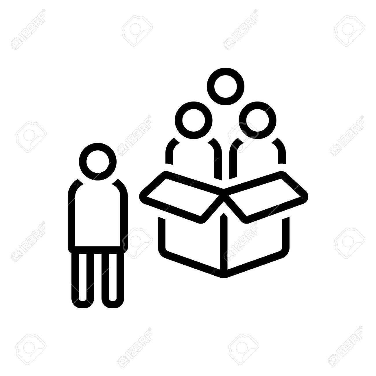 Icon For Outsider, Stranger Royalty Free SVG, Cliparts, Vectors, And Stock  Illustration. Image 130477934.