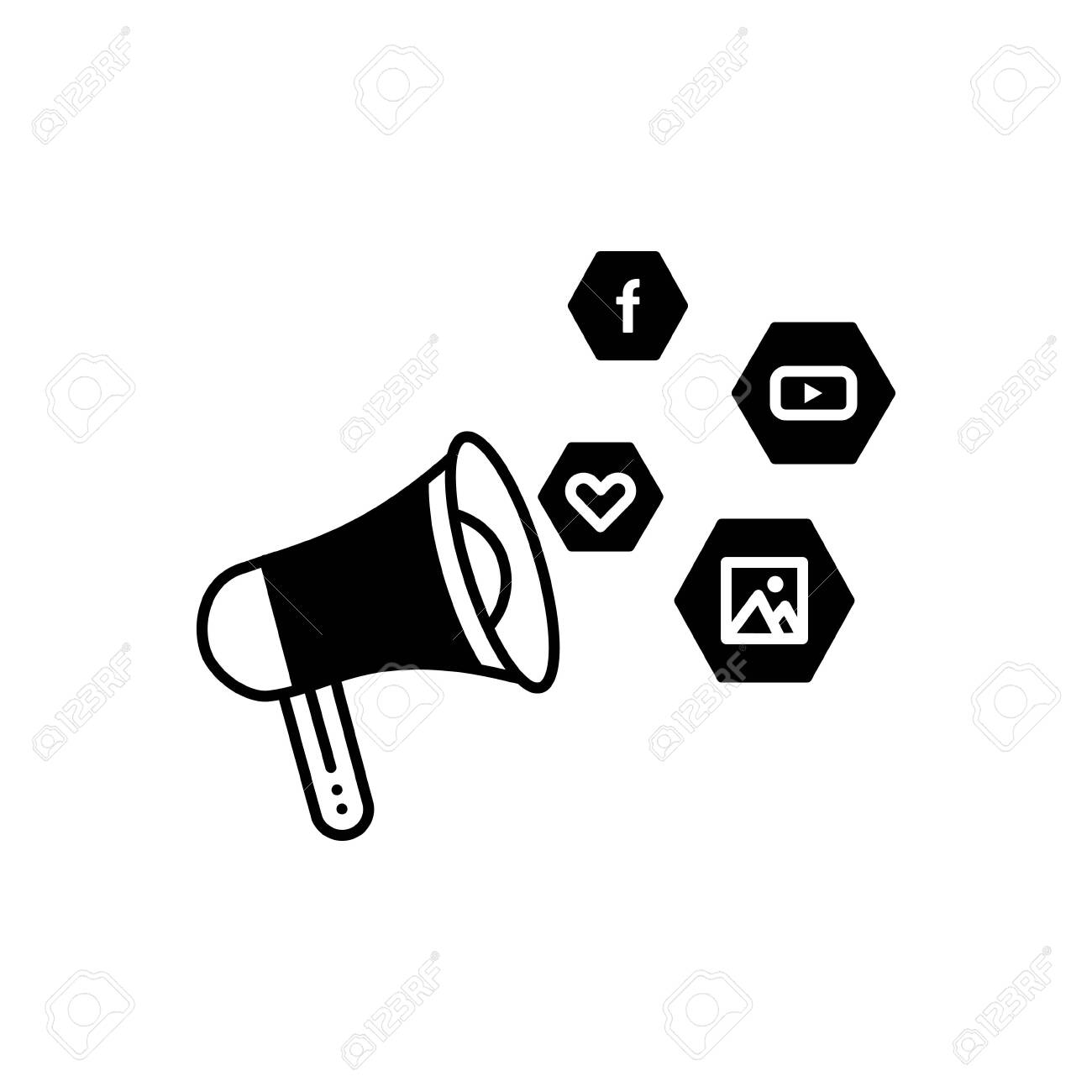 Social Campaign Icon Royalty Free Cliparts Vectors And Stock Illustration Image
