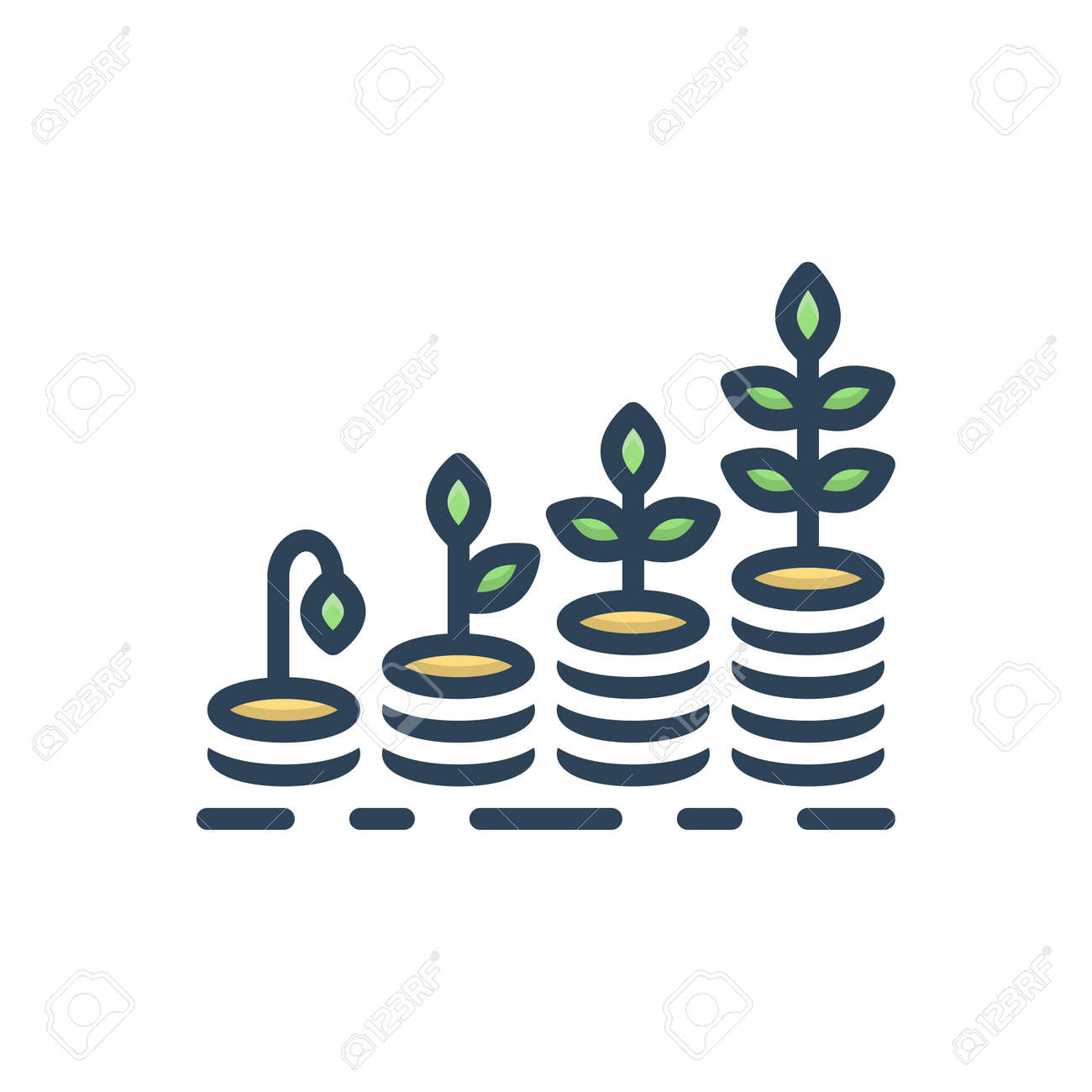 累積、集計のアイコンのイラスト素材・ベクター Image 186487229