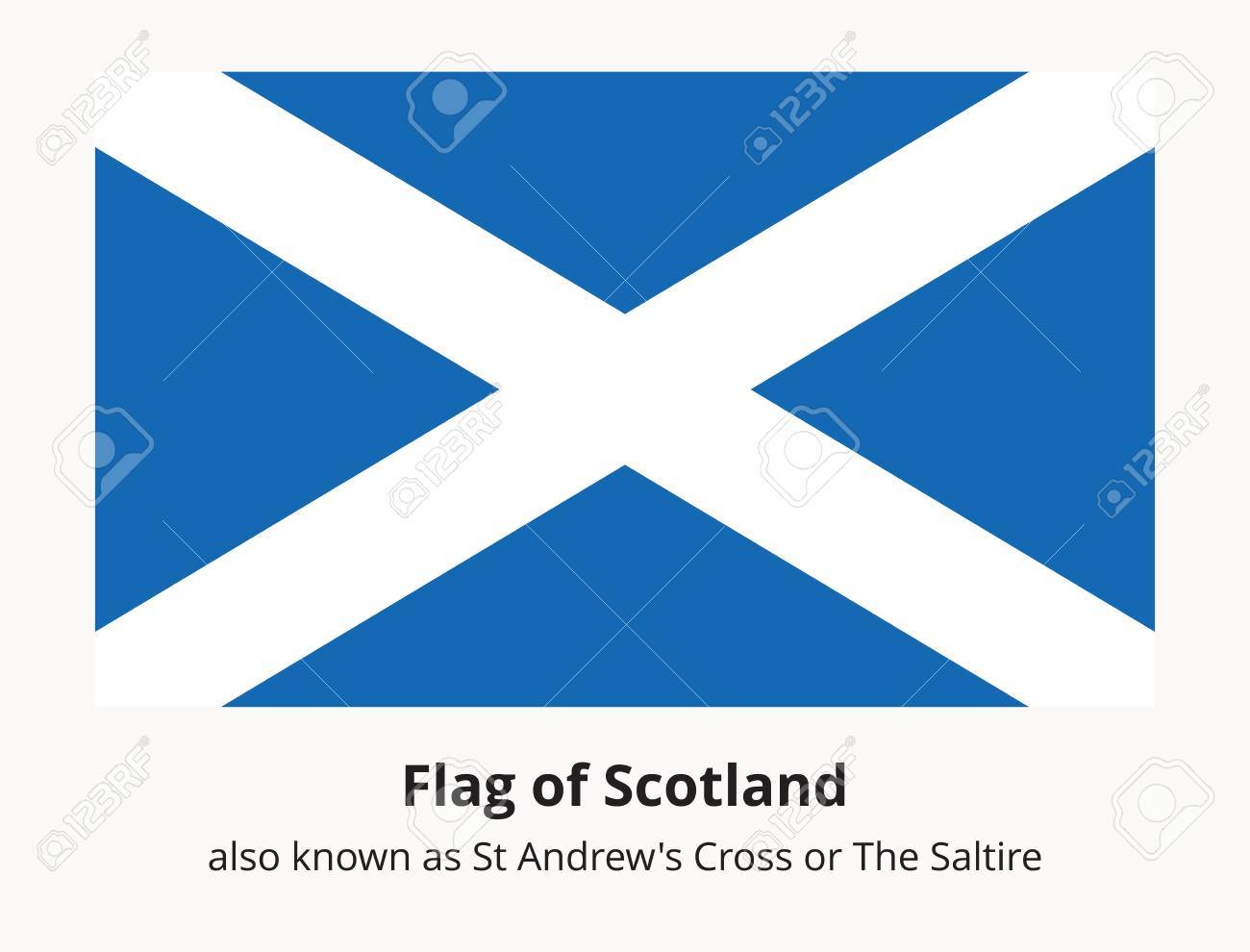 スコットランド旗として知られているセント ・ アンドリュース十字架や