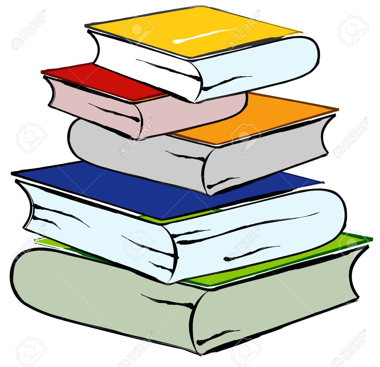 Books Are Combined By Hill On Surface Library Of Knowledge Illustration Royalty Free Cliparts Vectors And Stock Illustration Image
