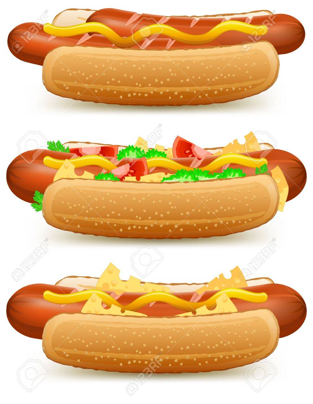 チーズとトマトの白いベクトル イラスト上に分離されてホットドッグ のイラスト素材 ベクタ Image チーズとトマトの白いベクトル イラスト上に分離されてホットドッグ のイラスト素材 ベクタ Image