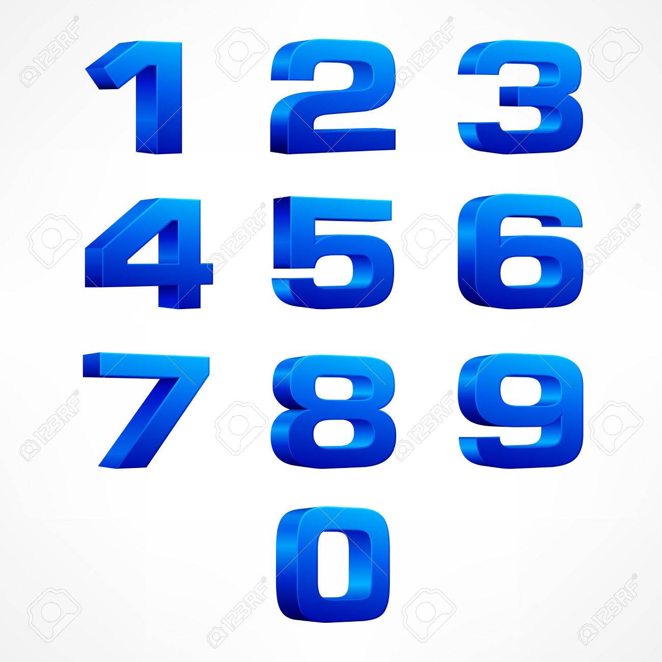 Alphabet Isometrische Zahlen Satz Von Vektorzahlen Von 1 Bis 0 In Blauer Farbe Auf Weiss Vektor Illustration Lizenzfrei Nutzbare Vektorgrafiken Clip Arts Illustrationen Image 64374821