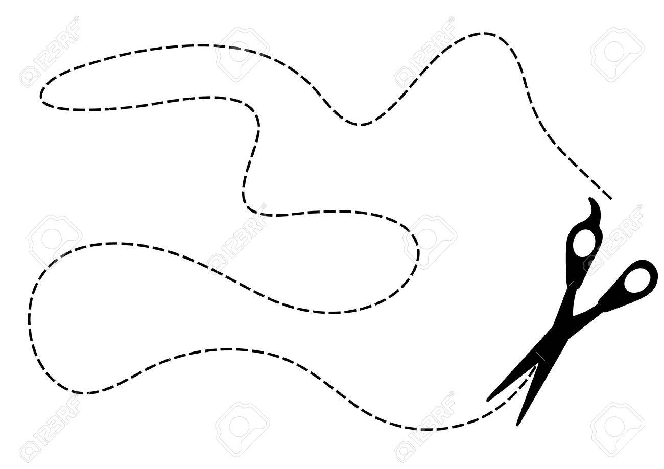 template of scissors with