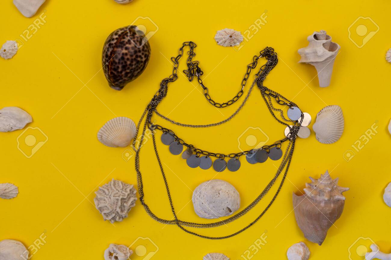 yellow costume jewelry necklace