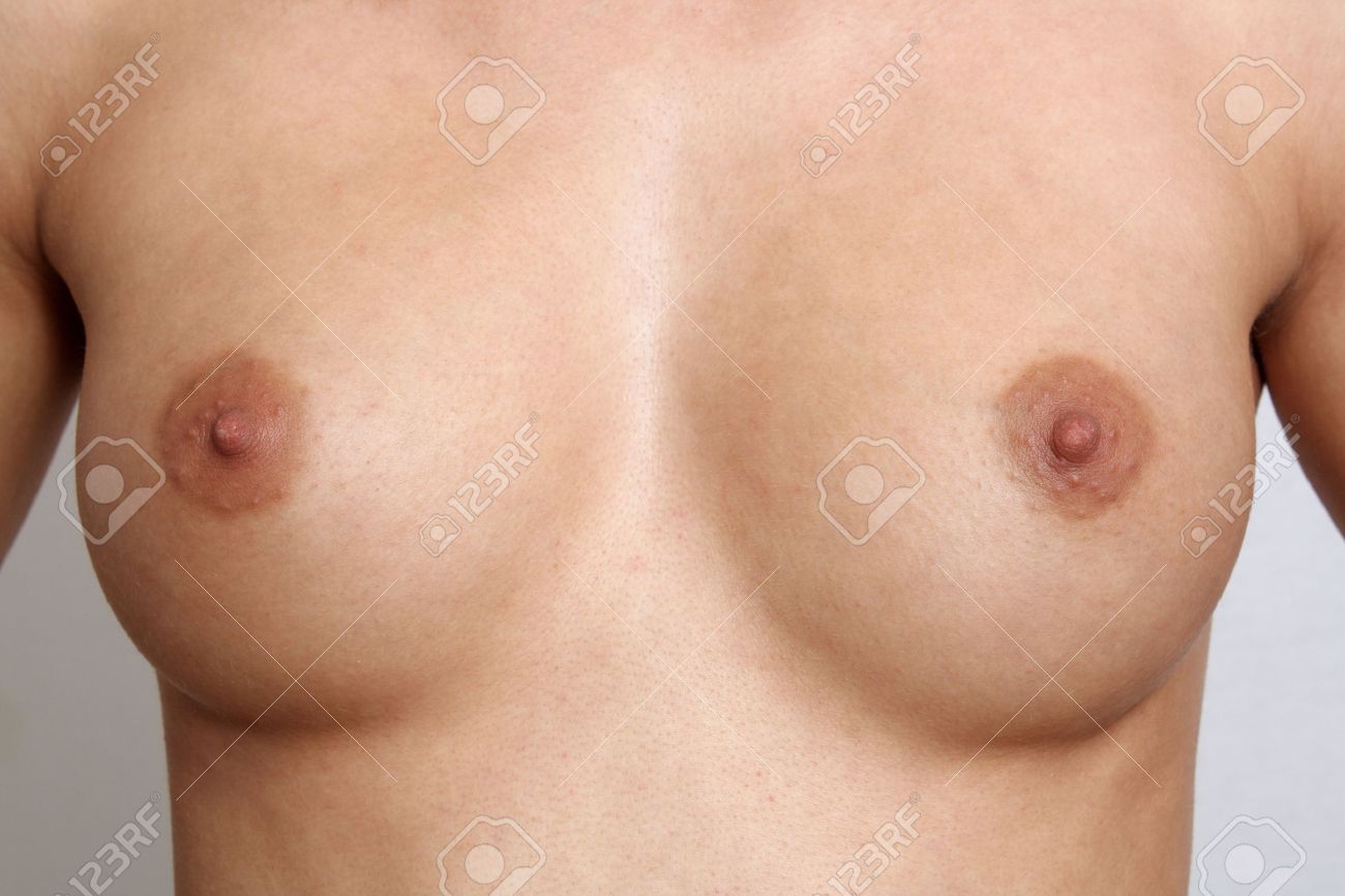 Symmetrical Female Breasts, Size 30-C, Unretouched Stock Photo, Picture and  Royalty Free Image. Image 17330081.